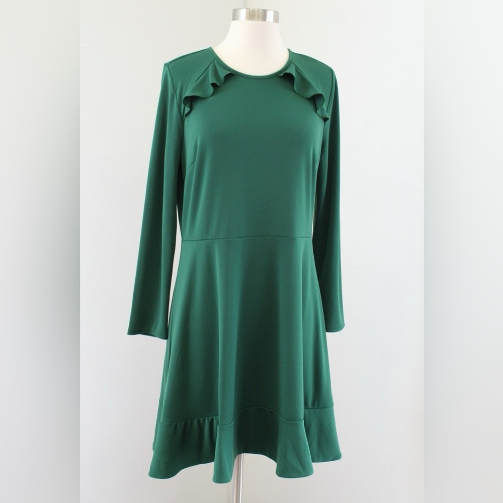 ANN‎ TAYLOR GORGEOUS
GREEN DRESS SZ 10